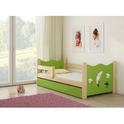 Otroška postelja 4kids Pine Green Wood